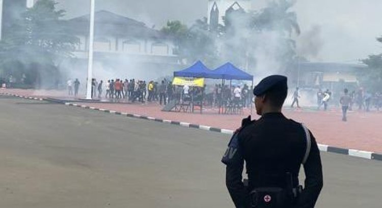 Demo Pemilu Ricuh, Polda Banten Tangkap Puluhan Masa Aksi