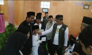 Berikan Motivasi, Baznas Buka Bersama dan Santuni Santri Yatim dan Dhuafa