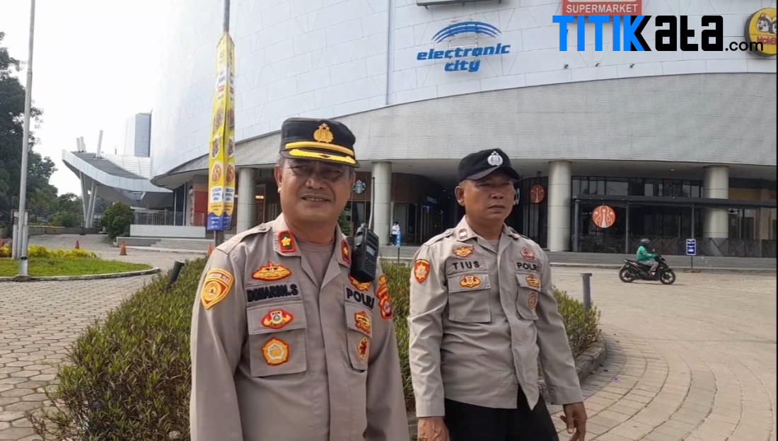Polsek Cilegon Tempatkan Personel di Pusat Keramaian Mal dan Jalan Arteri