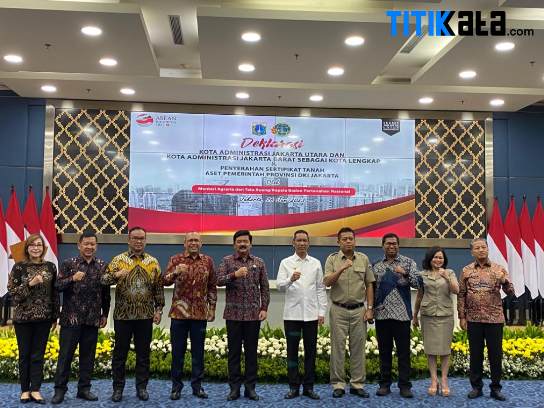 1.086 Sertifikat Aset Tanah Pemprov DKI Diserahkan Kantor ATR/BPN