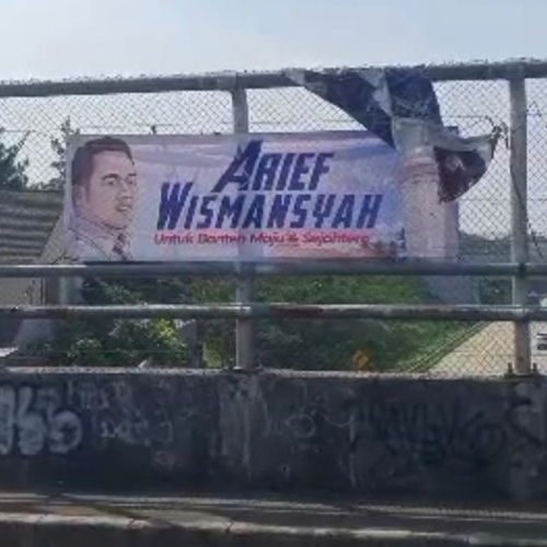 Jelang Akhir Jabatan Wali Kota, Gambar Wajah Arief Wali Kota Tangerang Sesaki Ruang Publik