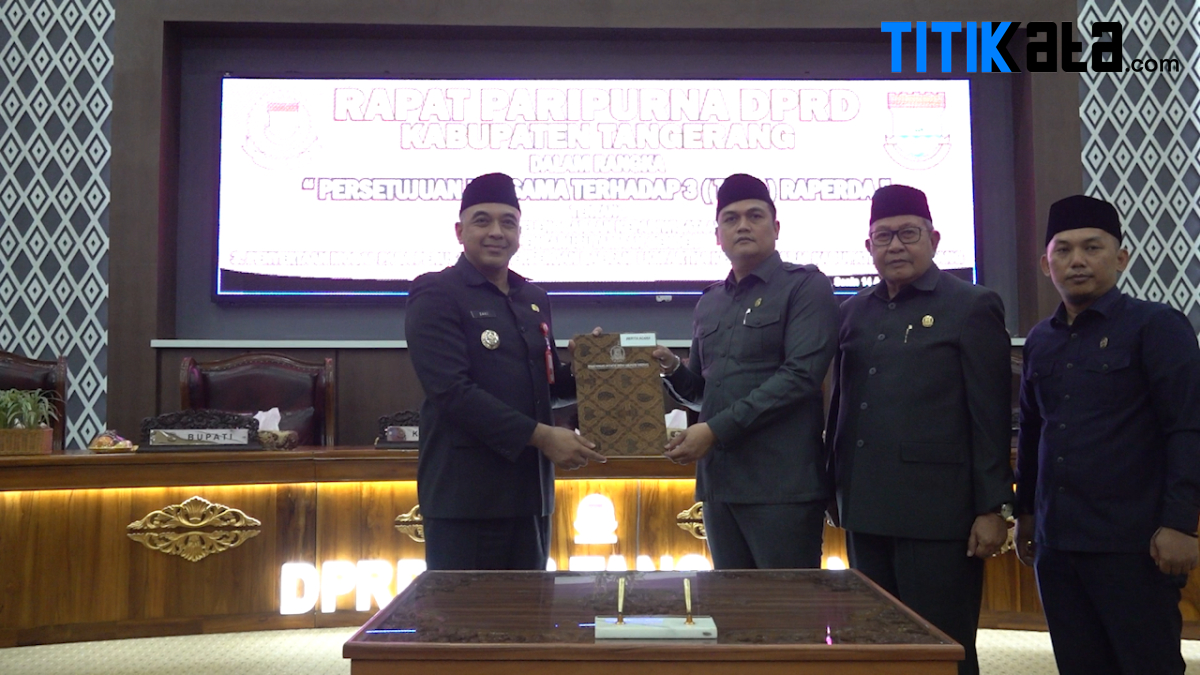 Pemkab dan DPRD Kabupaten Tangerang Setujui 3 Raperda Berikut