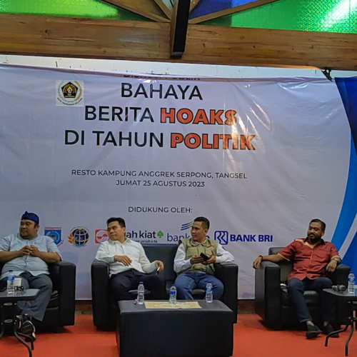 Cara Insan Pers Tangsel Mengajak Masyarakat Menangkal Hoak di Masa Pemilu