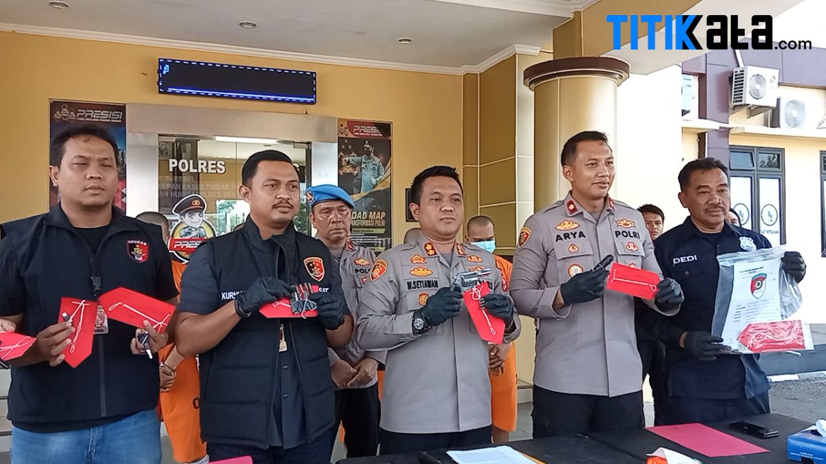 Komplotan Pencuri Sepeda Motor Dengan Senjata Api Dibekuk Polisi
