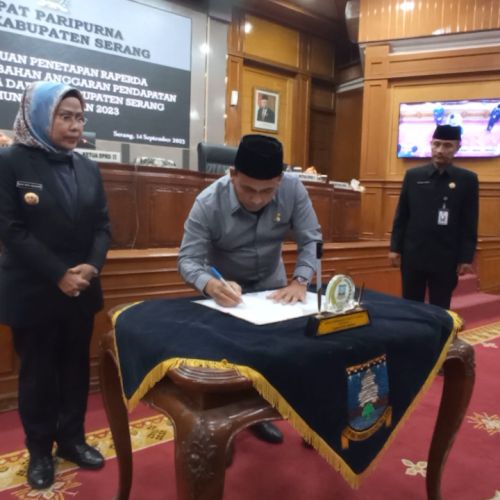 Pendapatan Kabupaten Serang Pada APBD-P 2023 Diproyeksi Naik