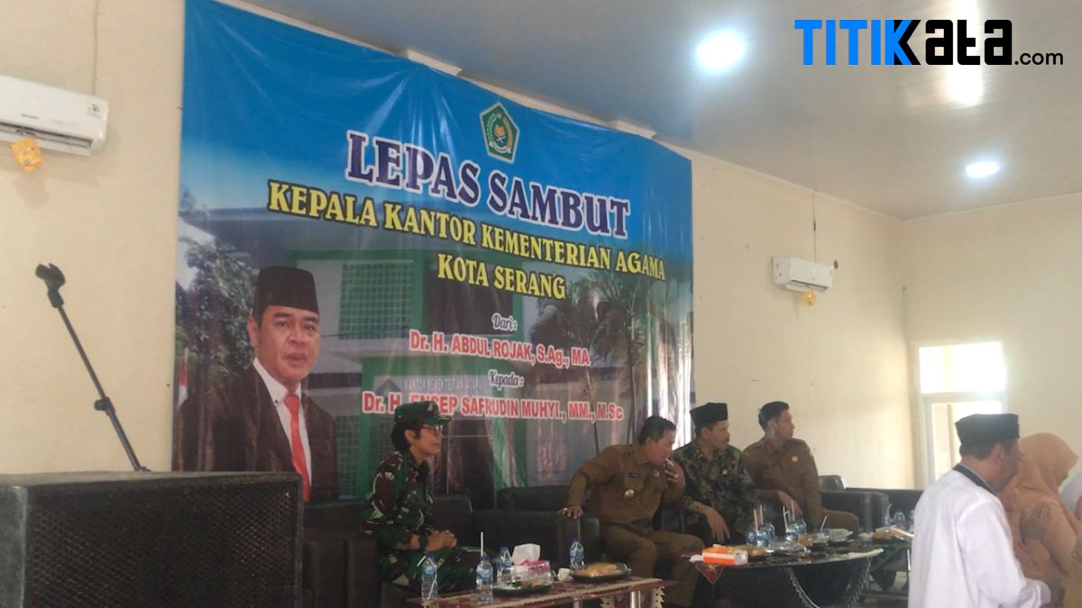 Hadiri Pelantikan Kepala Kemenag Kota Serang, Ini Pesan Wali Kota