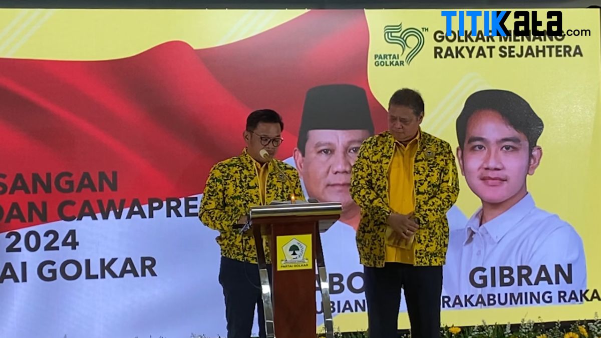 Golkar Resmi Umumkan Gibran Jadi Bacawapres Prabowo