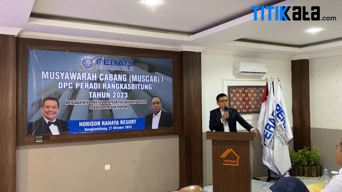 DPC Peradi Rangkasbitung Kembali Dinahkodai Jimi Siregar, Terpilih Hasil Aklamasi