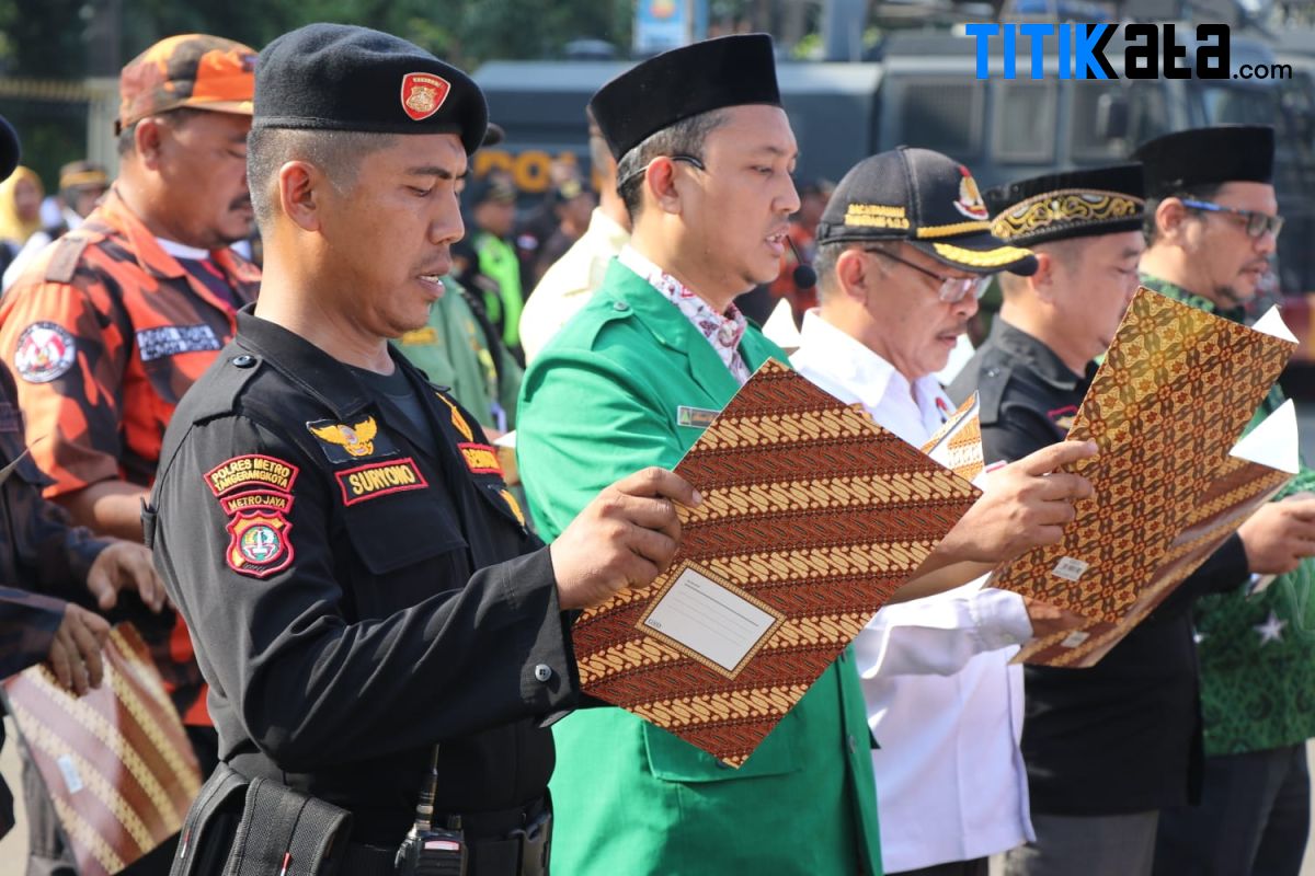 Jelang Kampanye Pemilu 2024 Bawaslu Lebak Gelar Apel Siaga Pengawasan