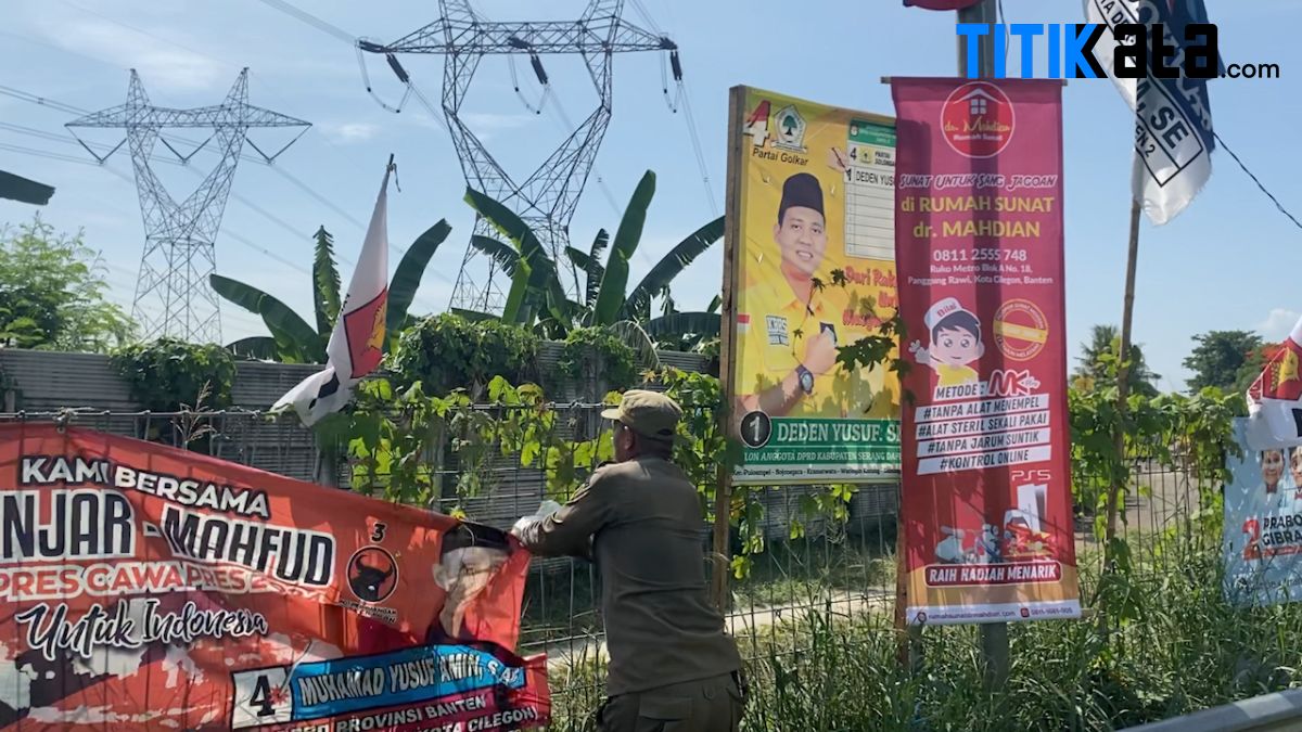 APK Liar di Kota Cilegon Kembali Ditertibkan Petugas
