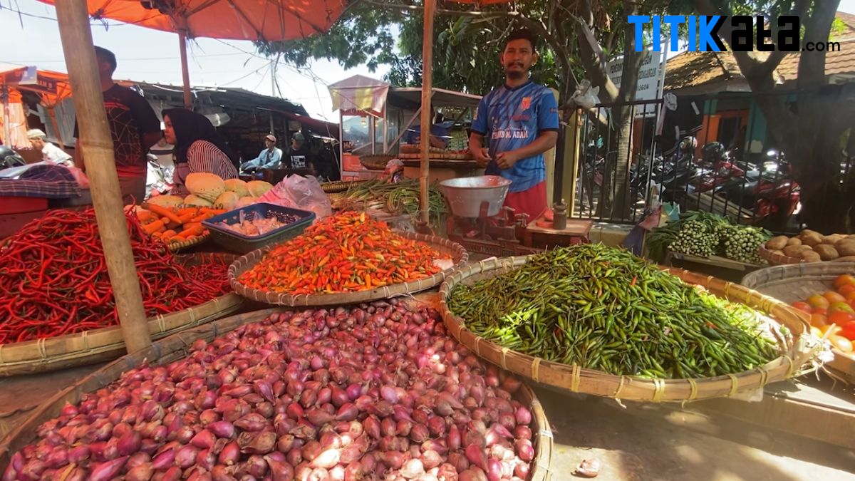 Harga Sembako di Pasar Kranggot Kota Cilegon Terus Alami Kenaikan Jelang Natal dan Tahun Baru