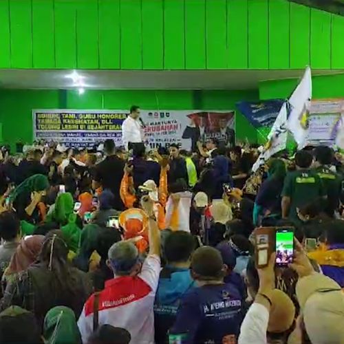 Warga Serang Antusias Sambut Kedatangan Capres Anies Baswedan, TPD Yakin Raih 50 Persen Kemenangan