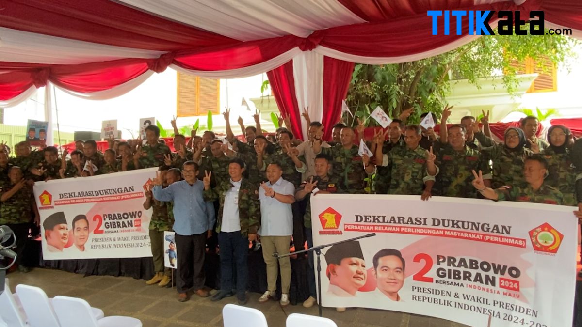Relawan Perlinmas Kabupaten Sukabumi Dukung Prabowo-Gibran