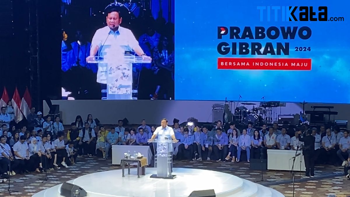 Hadiri Apel Akbar TKN Muda, Prabowo Sebut Didukung 3 Presiden RI