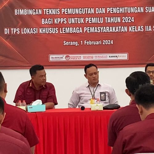 KPU Kota Serang Siapkan 3 TPS Khusus di Lapas Kelas IIA Serang