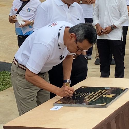 Pj Heru Budi Resmikan TPS 3R Siaga di Pejaten Barat