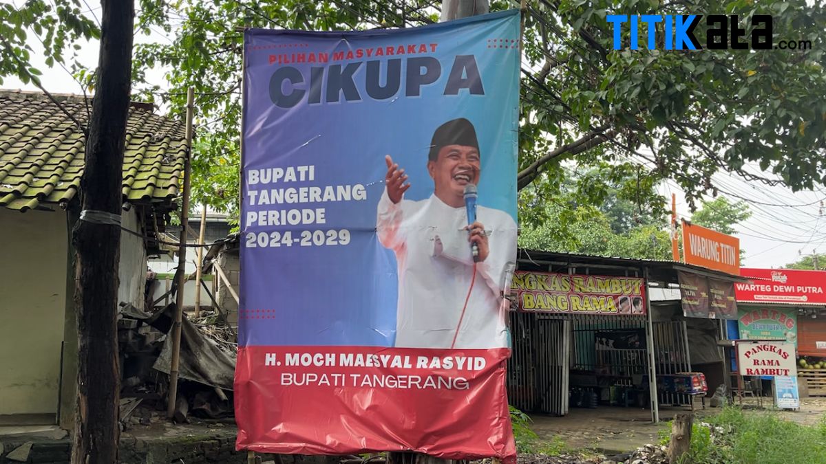 Spanduk Dukungan Warga ke Sekda Kabupaten Tangerang Maju di Pilkada Mulai Bertebaran