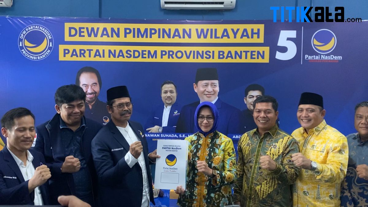 Airin Serahkan Formulir Pendaftaran Bacalon Gubernur Banten ke Nasdem dan PAN
