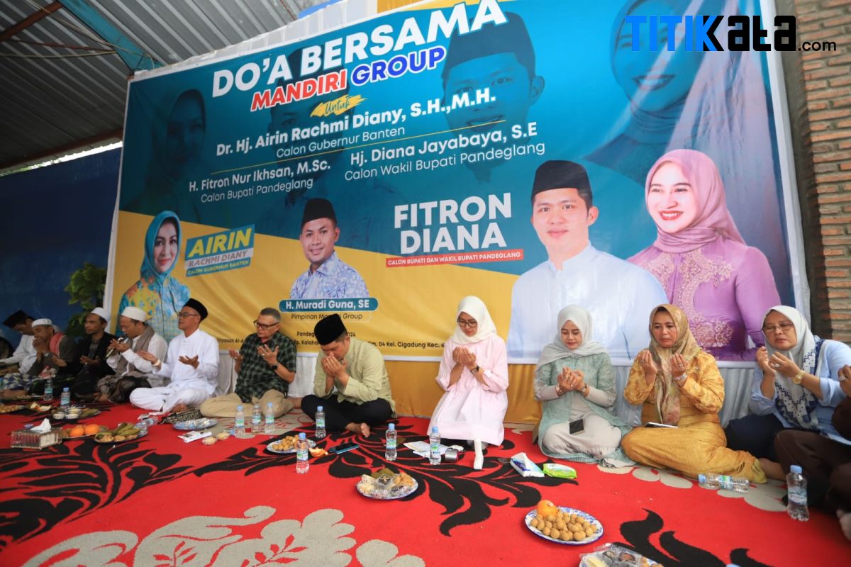 Kiai dan Ustadz di Pandeglang Gelar Doa Bersama untuk Airin Rachmi Diany