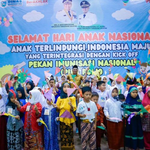 HAN 2024 dan Kick Off PIN Polio, Benyamin Pastikan Tak Ada Anak Terjangkit Polio di Tangsel