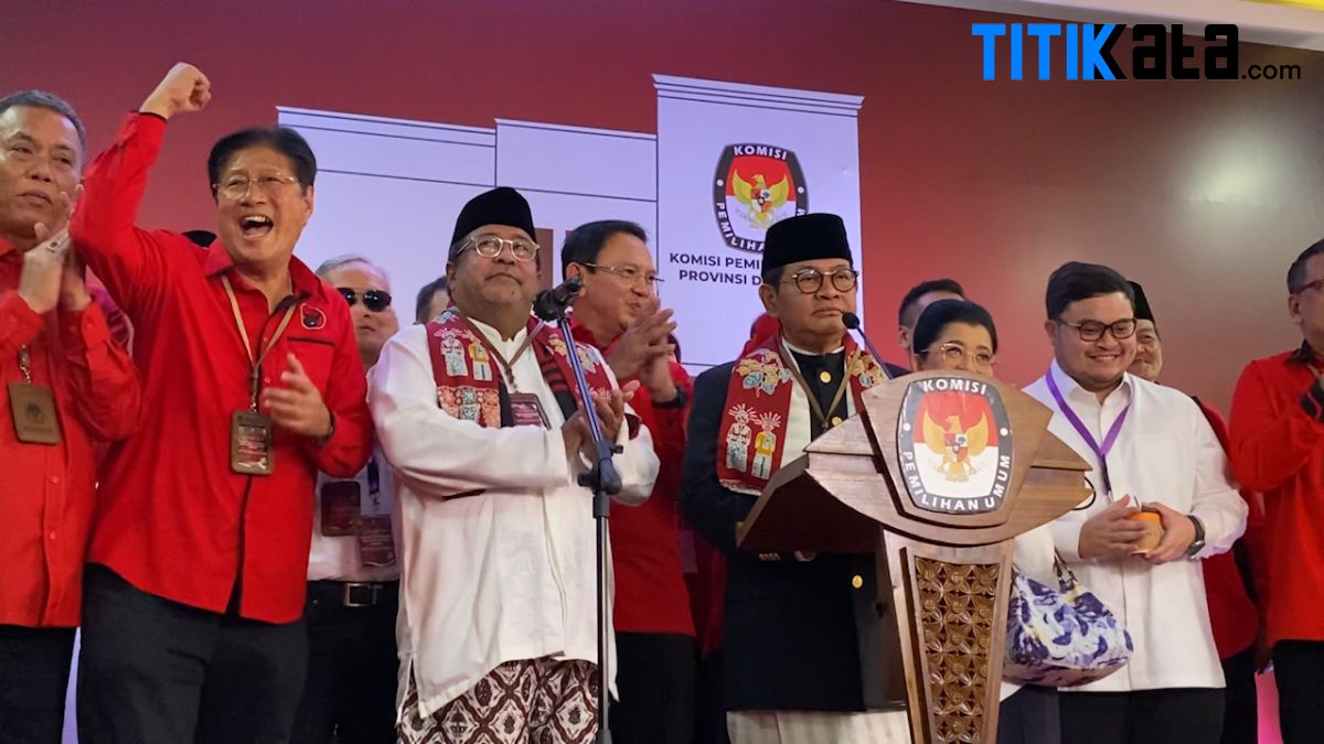 Pramono Anung-Rano Karno Daftar ke KPU DKI Jakarta