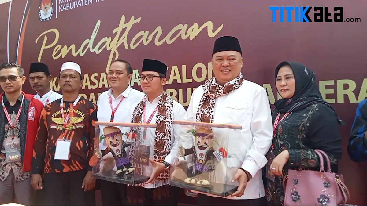 Zulkarnain-Yudistira Daftar ke KPU Kabupaten Tangerang Lewat Jalur Independen
