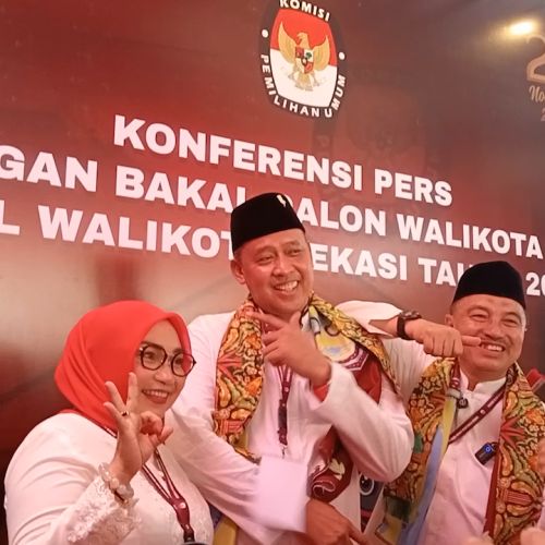 Daftar ke KPU Kota Bekasi, Tri-Bobihoe Akan Jaga Amanah Masyarakat