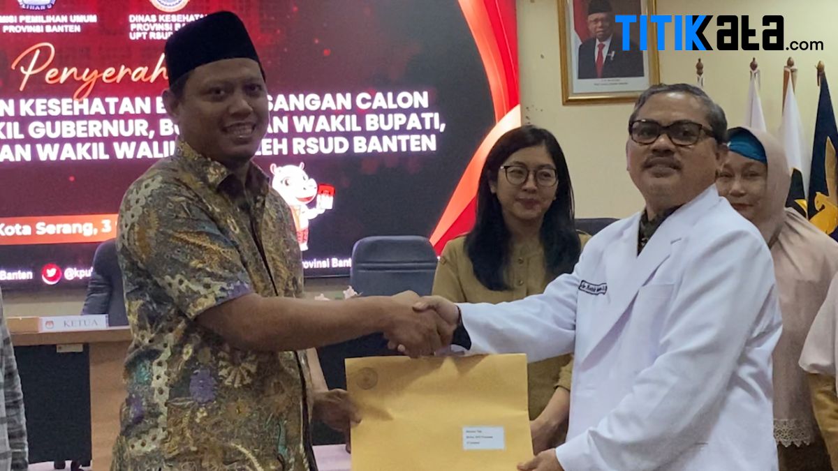 KPU Banten Terima Hasil Tes Kesehatan Tiga Paslon Bacagub-Bacawagub