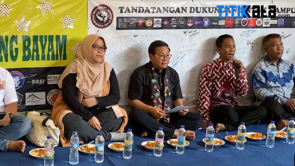 Janji Pramono Anung ke Warga Kampung Bayam Jika Terpilih Menjadi Gubernur DKI Jakarta