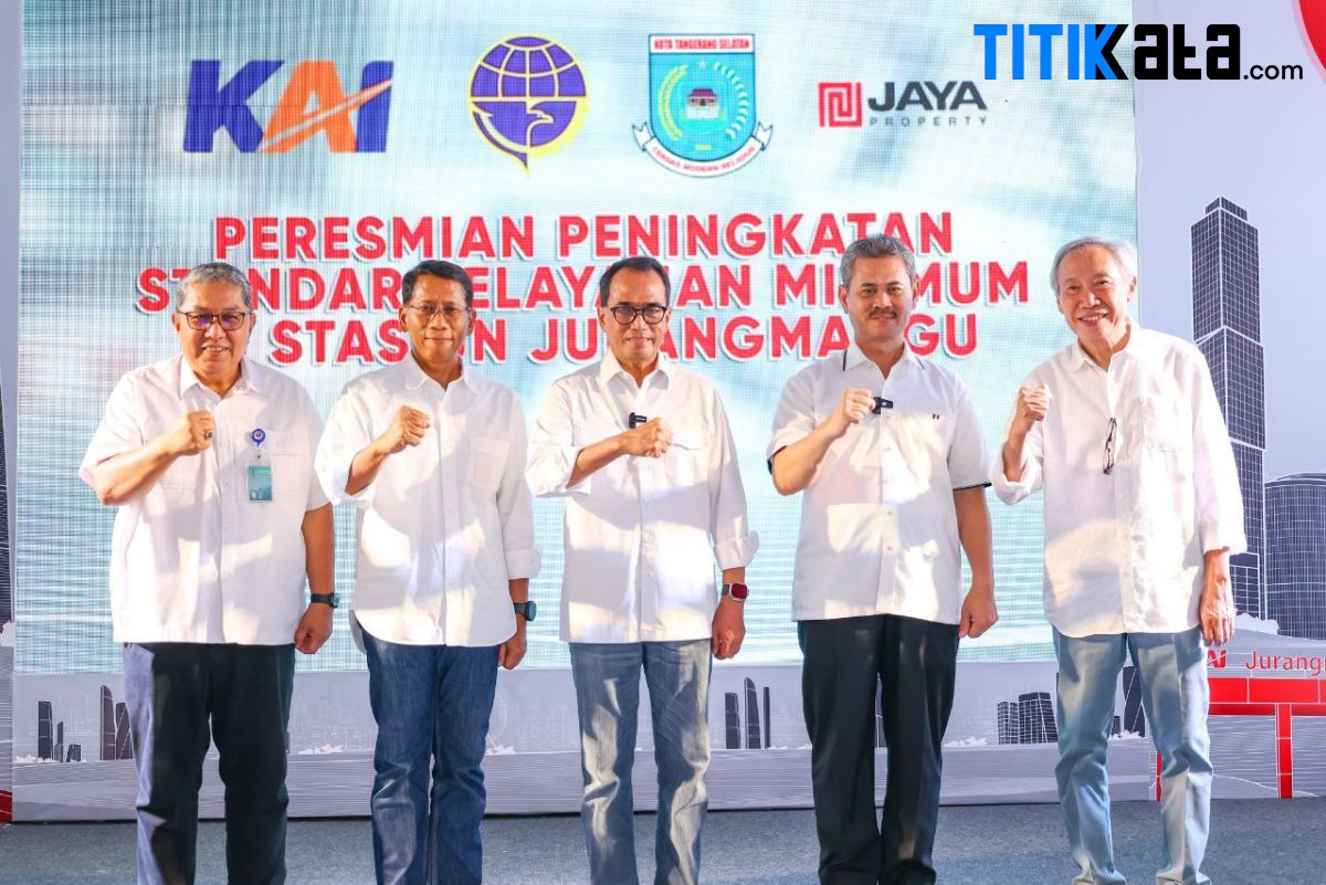 Pjs Wali Kota Tabrani Dampingi Menhub Resmikan Peningkatan Fasilitas Stasiun Jurang Mangu Tangsel