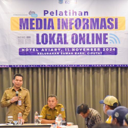 Tingkatkan Literasi Digital Masyarakat, Diskominfo Tangsel Gelar Pelatihan Media Informasi