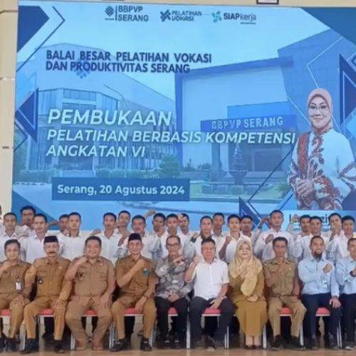 Disnakertrans Kabupaten Serang Gelar Pelatihan Khusus Juru Las dan Kontruksi Baja