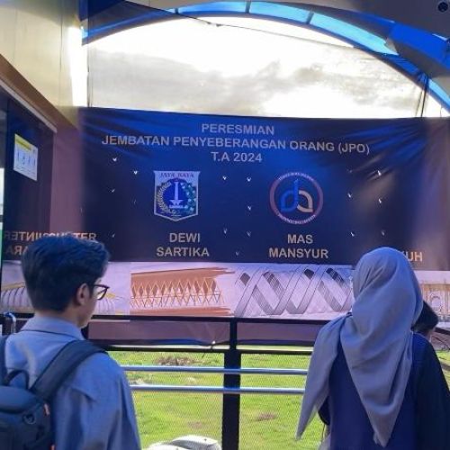 Pj Teguh Resmikan JPO Mas Mansyur Senilai Rp19 Miliar