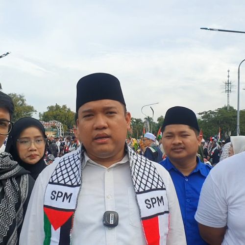 Aksi Solidaritas Palestina, KNPI Kota Tangerang Gaungkan Batasi Produk Israel
