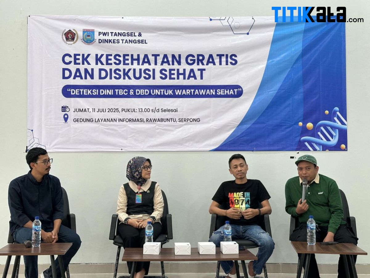 Dinkes Tangsel Ajak Wartawan Perangi TBC dan DBD Lewat Cek Kesehatan Gratis