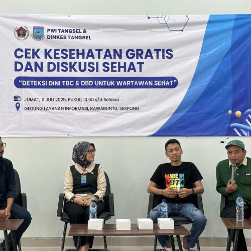Dinkes Tangsel Ajak Wartawan Perangi TBC dan DBD Lewat Cek Kesehatan Gratis