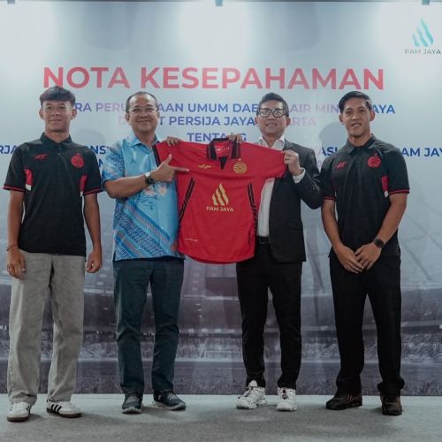 Resmi Sponsori Persija Jakarta, PAM Jaya Ingin Edukasi Penggunaan Air Minum Perpipaan