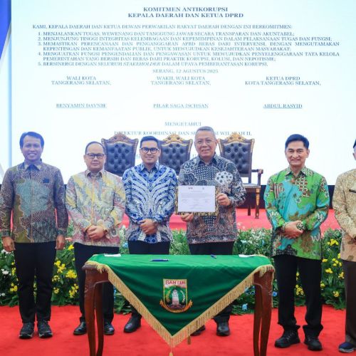 Tangsel Mantap Menuju Pemerintahan Bersih, Gandeng KPK untuk Awasi Pembangunan