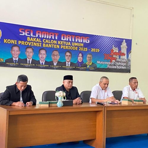 Purnawirawan Jenderal Agus Rasyid Resmi Daftar Jadi Ketua KONI Banten 2025–2029, Siap Bawa Banten Masuk 5 Besar PON!