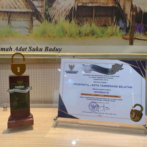 Bukan Sekadar Penghargaan, Ini Bukti Tangsel Kian Serius Wujudkan Pemerintahan Transparan