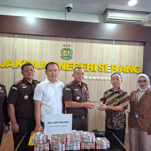 Kasus Limbah B3 Inkrah, PT GNI Setor Denda Rp1 Miliar ke Kejari Serang