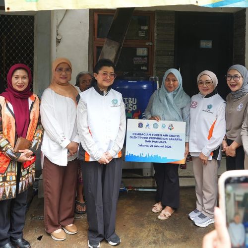 Ribuan Warga Jakarta Dapat Toren Air Gratis, Kolaborasi TP PKK DKI dan PAM JAYA
