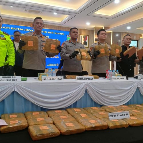 Kejar-kejaran di Tol Bitung-Serpong, Polsek Serpong Amankan 40 Kg Ganja Tujuan Bandung