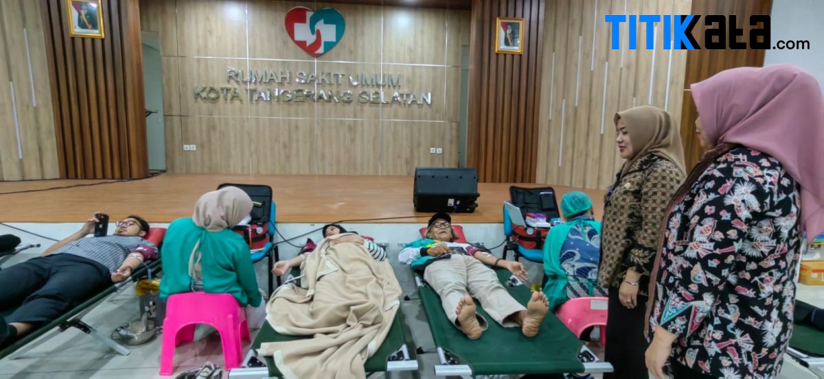 RSU Tangsel Gelar Donor Darah Tahunan, 59 Kantong Darah Berhasil Dikumpulkan