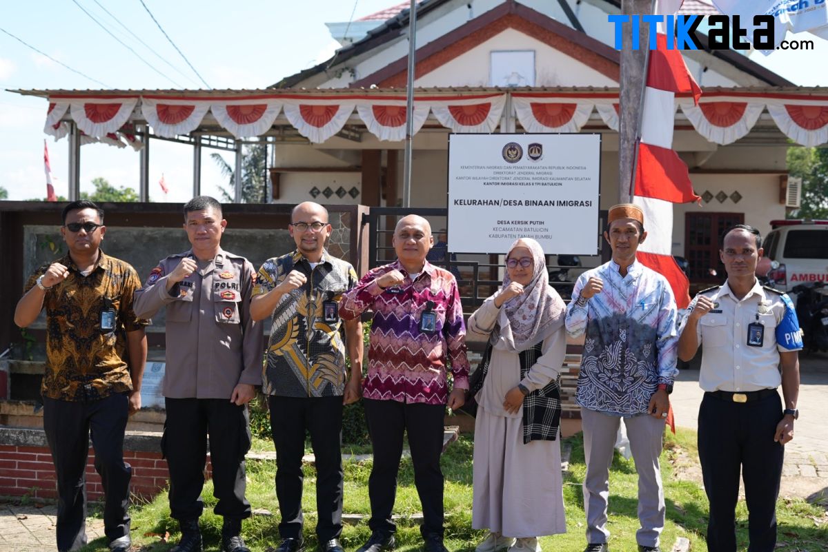 Imigrasi Batulicin Resmikan Desa Binaan di Kersik Putih, Dorong Pencegahan TPPO