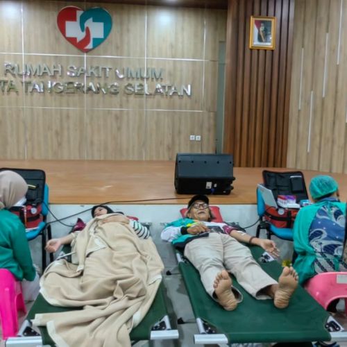 RSU Tangsel Gelar Donor Darah Tahunan, 59 Kantong Darah Berhasil Dikumpulkan