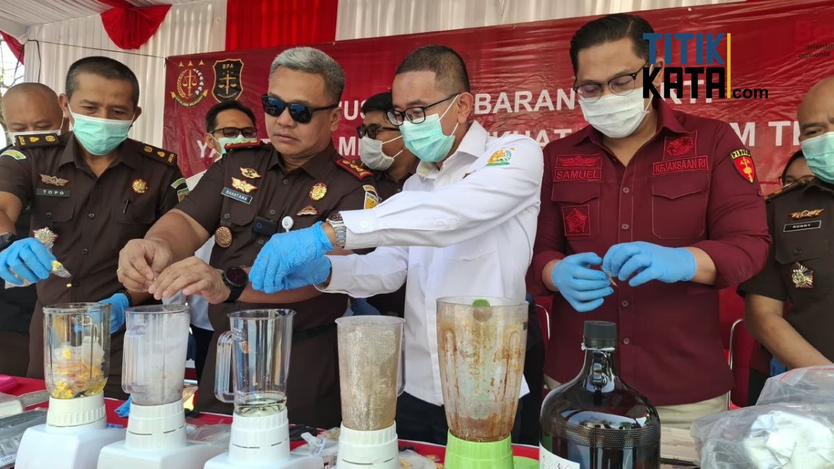 Dari Sabu hingga Senpi, Kejari Tangsel Musnahkan Barang Bukti 124 Perkara