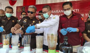Dari Sabu hingga Senpi, Kejari Tangsel Musnahkan Barang Bukti 124 Perkara