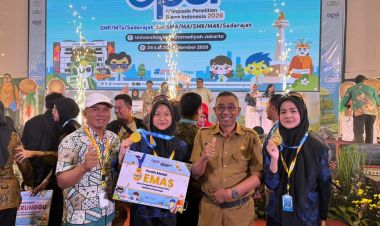 Dua Siswa SMP Islam Al-Azhar BSD Raih Emas OPSI 2026 Lewat Riset Pencemaran Cisadane