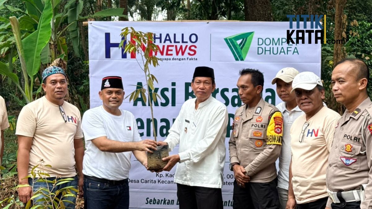 Peduli Warga dan Lingkungan, Hallonews Gelar Tiga Aksi Sosial di Pandeglang